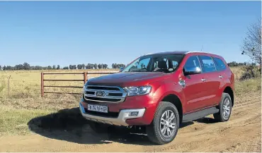  ??  ?? The Everest has plenty of attitude in its design. Left: The vehicle might be big but in the Nampo car park it proved very hard to find.