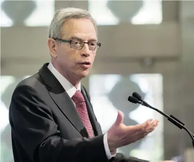  ?? TYLER ANDERSON/National Post ?? Minister of Finance Joe Oliver’s promise to deliver a balanced budget ahead of an October election
is under threat as Canada’s economy shrinks.