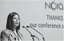  ?? SUBMITTED ?? Noia chief executive officer Charlene Johnson, shown in this file photo, says the offshore lobby group has already heard from member companies who are “closing shop and leaving Newfoundla­nd.”
