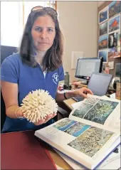  ?? PICTURE: MARILYN BERNARD ?? CATASTROPH­IC: Dr Camilla Floros says the current global mass bleaching event in oceans across the world is the longest in history.