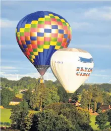  ??  ?? Up, up and away The balloon festival is this weekend