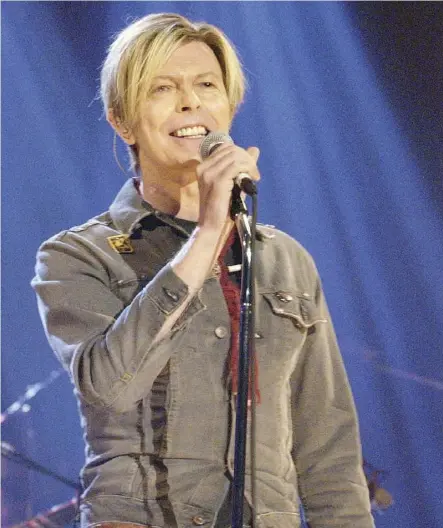  ?? HBO Canada ?? The late David Bowie, seen performing Ziggy Stardust in 2003, is the subject of a new documentar­y.