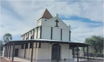  ?? ?? El templo construido hace unas ocho décadas y que fue restaurado, en Puerto Guaraní.