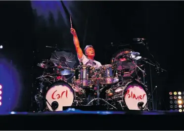  ?? CARL KENDALL-PALMER ?? Carl Palmer’s ELP Legacy show offers rearranged pieces from Emerson, Lake and Palmer’s catalogue, replacing keyboards with guitar. “I thought this was a new, fresh and exciting way to bring ELP’s music to the younger fans,” he says.