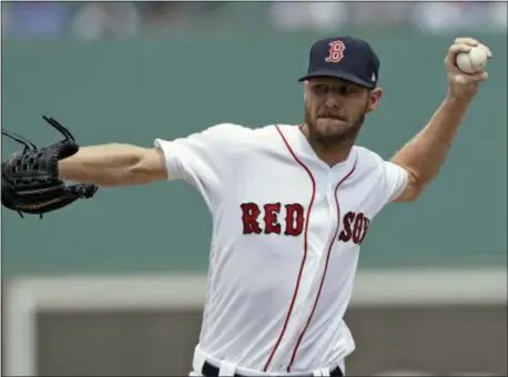  ?? THE ASSOCIATED PRESS ?? Boston Red Sox starting pitcher Chris Sale is a six-time All-Star.