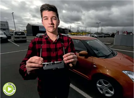  ?? PHOTO: DAVID UNWIN/STUFF ?? Tommy Roberts was told he would never drive. But hi-tech glasses have enabled him to get his driver’s licence.