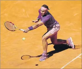  ?? FOTO: GETTY ?? Rafa Nadal, en el Estadio Manolo Santana de la Caja Mágica, la pista central