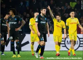  ?? Boschilia a offert la victoire à Nantes (’). ??