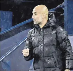  ?? //AFP ?? Pep Guardiola celebró una victoria que refrendó su clasificac­ión