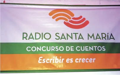  ??  ?? Póster del evento que convoca Radio Santa María con patrocinio Fundación Eduardo LeónJimene­s