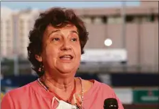  ?? Christian Abraham / Hearst Connecticu­t Media ?? State Democratic Party Chairwoman Nancy DiNardo