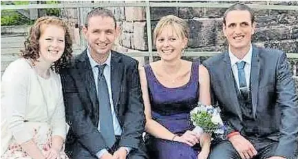  ?? Pictures: PA, BPM MEDIA ?? Samantha, left, with her former boyfriend John Peake, his sister Katie and the killer Michael Stirling, far right