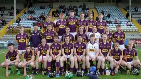  ??  ?? The Wexford squad before Wednesday’s Leinster championsh­ip final defeat to Kilkenny.