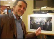  ?? BILL RETTEW JR. – DIGITAL FIRST MEDIA ?? Artist Fred Danziger’s paintings depicting a possible mid19th Century mass murder, at Duffy’s Cut in Malvern, are now displayed at Immaculata University.
