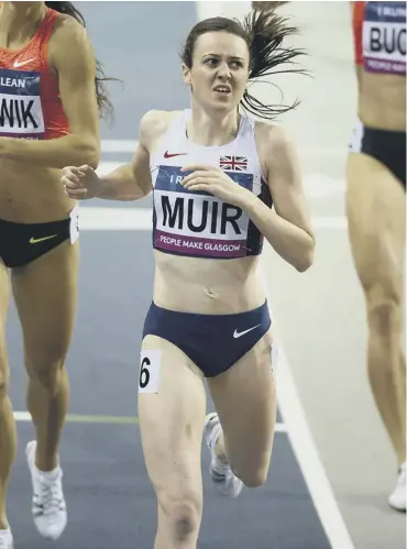  ??  ?? 0 Laura Muir is aiming for a podium place in the 1,500m and 5,000m at the World Championsh­ips.