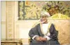  ??  ?? AXEL SCHMIDT/DAPD/AP The Sultan of Oman, Qaboos bin Said al Said
