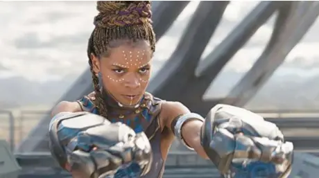  ?? ELI ADA/MARVEL ?? Letitia Wright returns as Princess Shuri in Ryan Coogler’s “Black Panther: Wakanda Forever,” a sequel to 2018’s “Black Panther.”