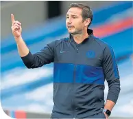  ??  ?? Chelsea boss Frank Lampard