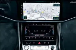  ??  ?? The new Audi A8 uses enhanced HERE software and services featuring a navigation map with new graphic representa­tion and detailed 3D city models.