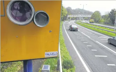  ??  ?? A speed camera on the A249 Sittingbou­rne Road at Detling, near Jade’s Crossing