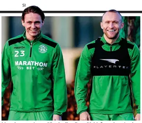  ??  ?? Many happy returns: Allan is all smiles with McGeouch yesterday