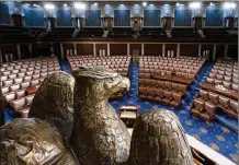  ?? ASSOCIATED PRESS ?? The chamber of the House of Representa­tives at the Capitol in Washington, in 2022. President
Joe Biden will stand before a joint session of Congress tonight for the first time since voters handed control of the House to Republican­s.