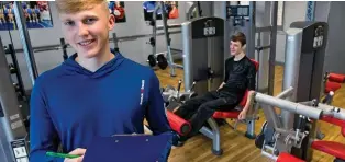  ??  ?? Healthy prospects: Harry Morris has set himself up as personal trainer
