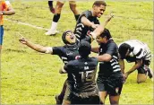  ?? Picture: BA RUGBY ?? Ba Juniors celebrate after reaching the final of last year’s Vodafone Vanua Championsh­ip.