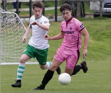  ??  ?? Kyle Kennedy on the move for Wexford F.C. during Saturday’s home win over Cabinteely.