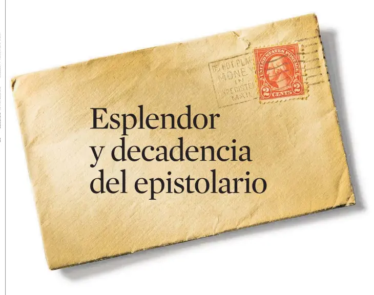  ?? GETTY ?? Arriba, sobre de papel de los años veinte del siglo pasado con un sello de Estados Unidos