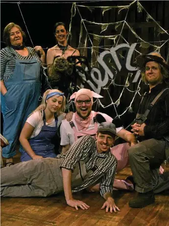  ?? Photo: Sean White SEAN WHITE Sean.White@thechronic­le.com.au ?? SHOW READY: The cast of Charlotte’s Web is ready to hit the stage (from left) Allana Noyes, Courtney Wagner, Sita Walker, Harrison Paroz, Jacob Watton and Mike Dannison.