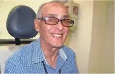  ??  ?? Cancer patient Luis Antonio Cabrera, 70, is one of the few Hispanics who have participat­ed in medical studies.