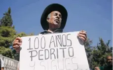  ?? EFE ?? Los mexicanos recordaron el centenario del nacimiento de su ídolo Pedro Infante.