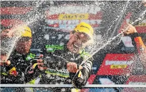  ?? GETTY IMAGES ?? Craig Lowndes showed he’s still as competitiv­e as ever aged 44 by winning Bathurst last month, with New Zealand-born Steven Richards.