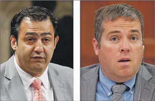  ?? THE CANADIAN PRESS ?? Liberal MPs Massimo Pacetti (left) and Scott Andrews have been permanentl­y expelled from the Liberal caucus.