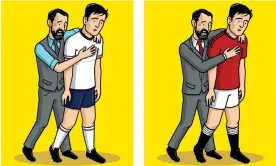  ?? Nathan Daniels ?? Gareth Southgate could soon be managing Harry Maguire at Manchester United. Illustrati­on: