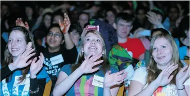  ?? PHOTOS: JULIE OLIVER/OTTAWACITI­ZEN ?? Craig Kielburger, above, met recently with Hillcrest High School students when unveiling the lineup for We Day on April 29. Gov. Gen. David Johnston opens the show, which includes guests such as Martin Sheen, Shawn Desman and Hélène Campbell.