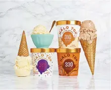  ?? Courtesy of Halo Top Creamery ?? Halo Top Creamery’s ice cream products
