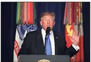  ?? (Photo EPA) ?? Donald Trump a donné son feu vert au Pentagone pour le déploiemen­t de jusqu’à   soldats supplément­aires.