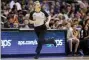  ?? RALPH FRESO — THE ASSOCIATED PRESS ?? Referee Jenna Schroeder runs during the second half of an NBA basketball game between the Phoenix Suns and Denver Nuggets, Saturday, Feb. 8, 2020, in Phoenix.