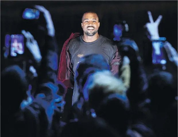  ??  ?? Kanye West has released Ye, his first album in two years — but not without a star-studded launch party, and a whole lot of controvers­y.