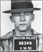  ??  ?? A 1953 booking photo.