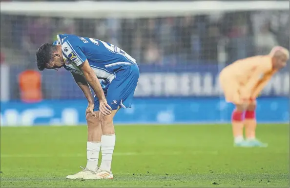  ?? Foto: GETTY ?? El Espanyol se vació, tiró de fe tras un 0-3 en contra y rozó la gesta. Buscaba la victoria, pero el punto aún puede darle la salvación, ahora mismo a tres puntos con seis por jugar