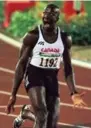  ?? TORONTO STAR FILE PHOTOS ?? Christine Sinclair has been the greatest clutch performer in Canadian soccer history. Donovan Bailey stole the show by smashing the world 100-metre record in Atlanta.