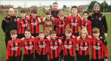  ??  ?? The Gorey Rangers crew who shared the spoils with Gorey Celtic.