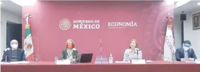  ??  ?? PRESENTAN ESTRATEGIA.
Tatiana Clouthier ofreció su primera conferenci­a como titular de la Secretaría de Economía.