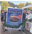  ?? FOTO: AK ?? Freuen sich schon auf die 14. Büdericher Winterwelt (v.l.): Alexandra Schellhorn, Klaus Unterwaini­g und Wolfgang Krumnacker