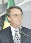  ??  ?? Presidente Jair Bolsonaro