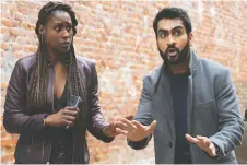  ?? NETFLIX ?? Issa Rae, left, and Kumail Nanjiani star in The Lovebirds, a murder mystery originally slated for theatrical release. It streams May 22.