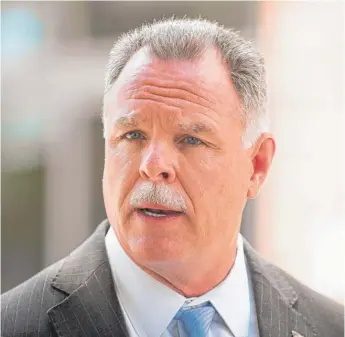  ?? COLIN BOYLE/ SUN- TIMES ?? Former Police Supt. Garry McCarthy, now a mayoral candidate, said Monday he wants to give the CPD superinten­dent — not the Police Board — final say over officer discipline.